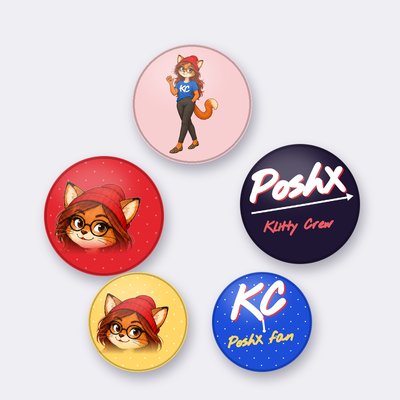 PoshX button set