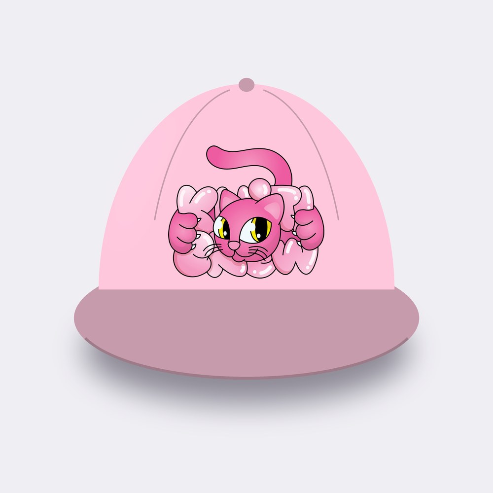 Pink Bubble Cat cap – blossom pink