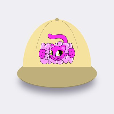 Hot Pink Bubble Cat cap – Butter