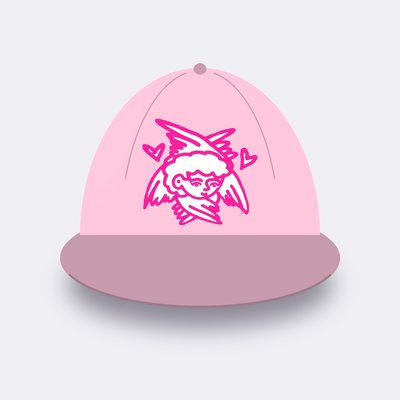 Pink Angel with Hearts cap – Blossom pink