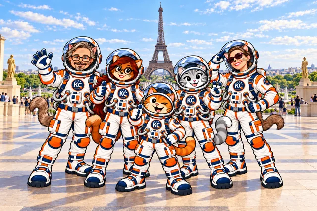 Hello Paris! – the Klitty Crew at Trocadéro, Paris