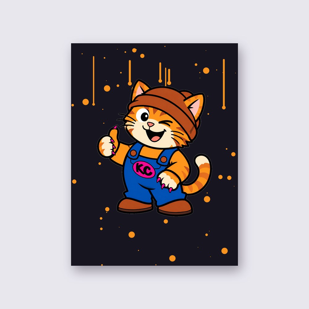 Kinky from the Klitty Crew poster on a wall