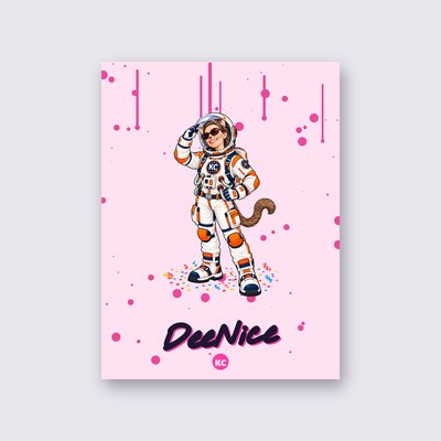 DeeNice the astronaut poster
