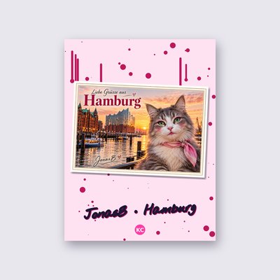 Postcard from Hamburg by JonasB poster