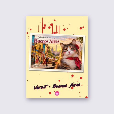 Postcard from Buenos Aires by VeraT street art poster – Yellow
