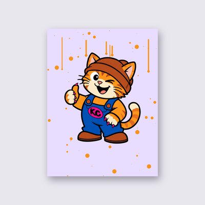 Kinky from the Klitty Crew poster – Lilac background