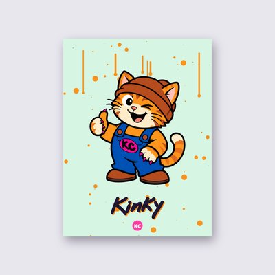 Kinky from the Klitty Crew poster – Mint background