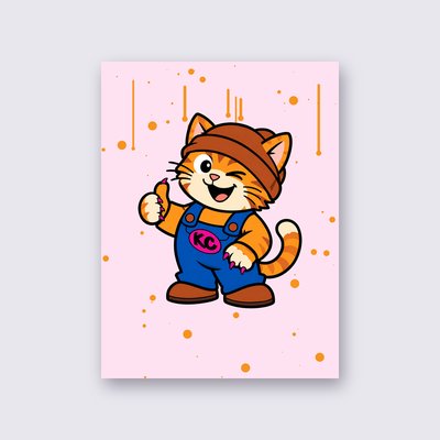 Kinky from the Klitty Crew poster – Pink background