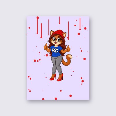 PoshX from the Klitty Crew poster – Lilac background