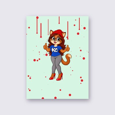PoshX from the Klitty Crew poster – Mint background