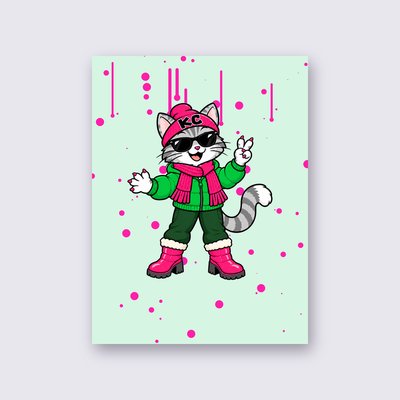 SinDee from the Klitty Crew poster – Mint background