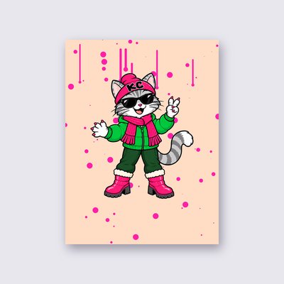 SinDee from the Klitty Crew poster – Peach background