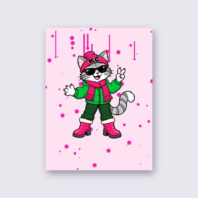 SinDee from the Klitty Crew poster – Pink background