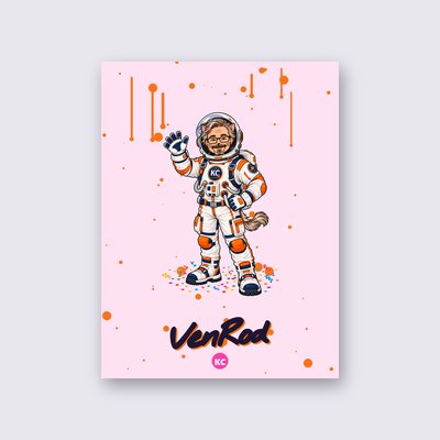 VenRod the astronaut poster