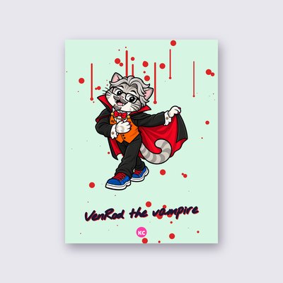 VenRod the vampire poster – Mint background