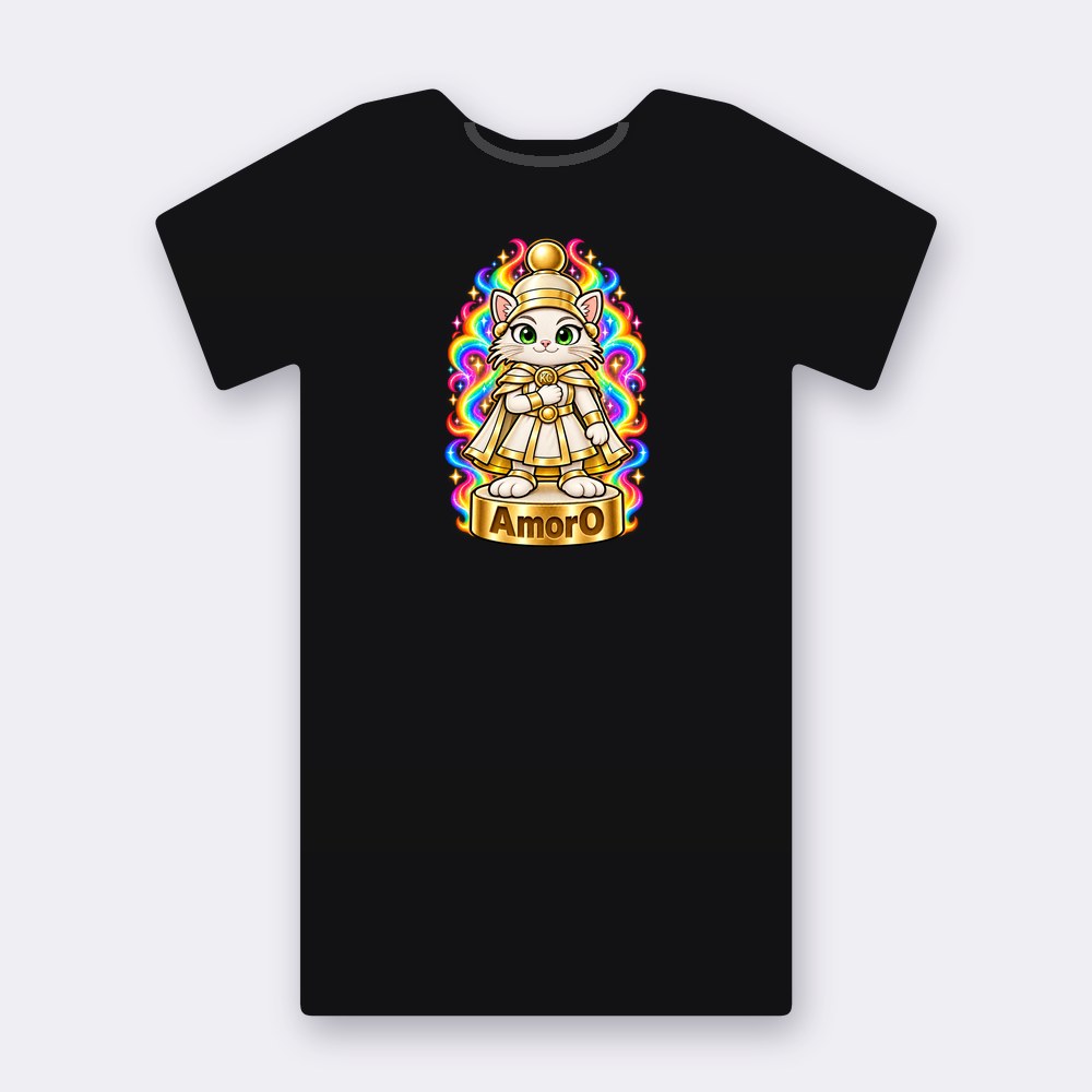 KC Chess AmorO T-shirt – black street art T-shirt