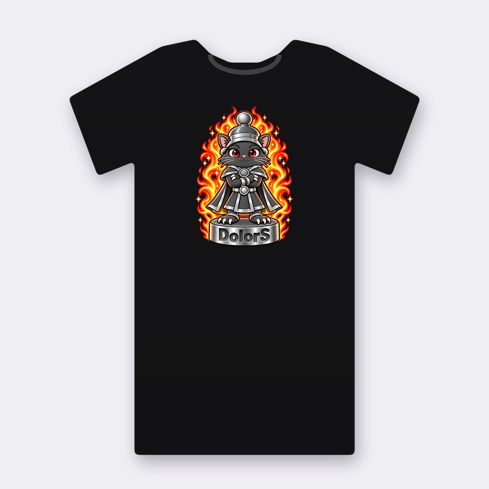 KC Chess DolorS T-shirt – black street art T-shirt