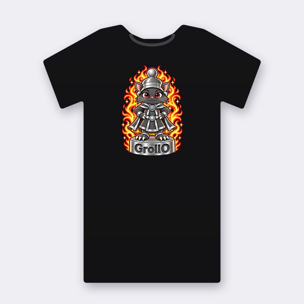 KC Chess GrollO T-shirt – black street art T-shirt