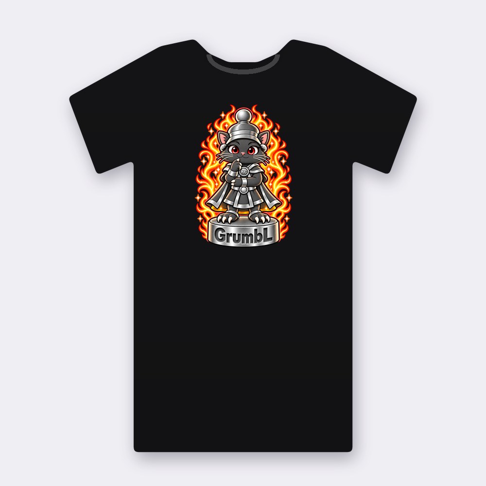 KC Chess GrumbL T-shirt – black street art T-shirt