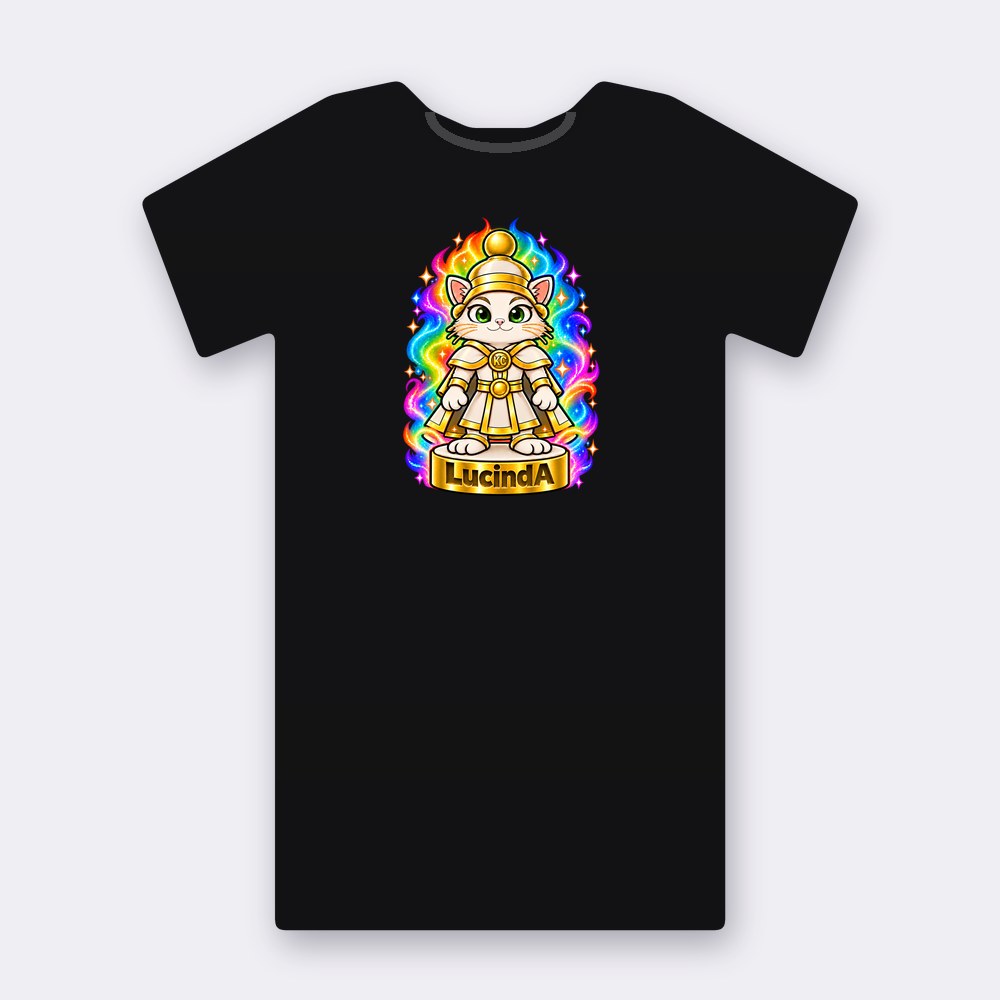 KC Chess LucindA T-shirt – black street art T-shirt