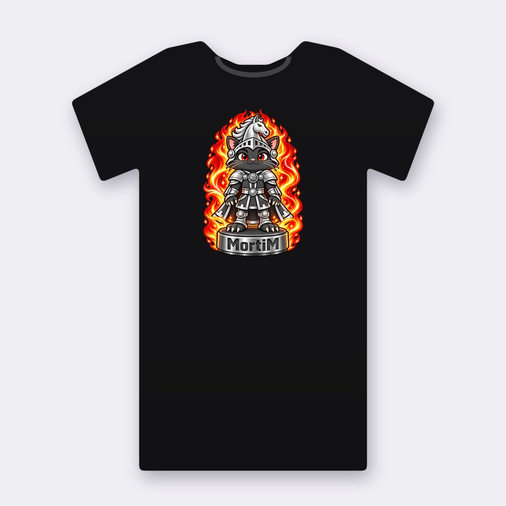KC Chess MortiM T-shirt – black street art T-shirt