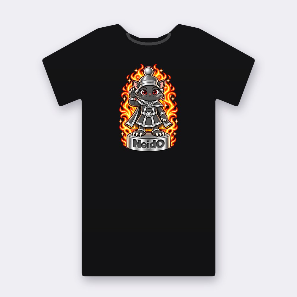 KC Chess NeidO T-shirt – black street art T-shirt