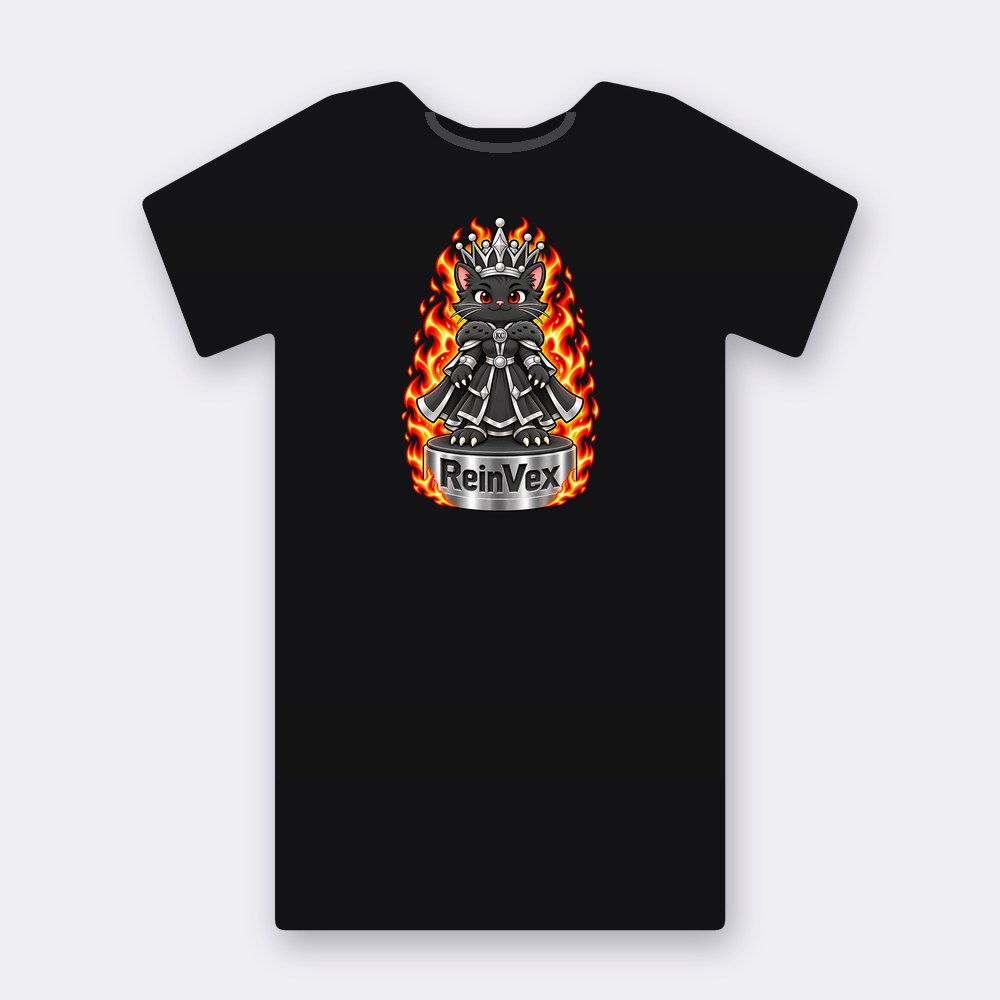 KC Chess ReinVex T-shirt – black street art T-shirt