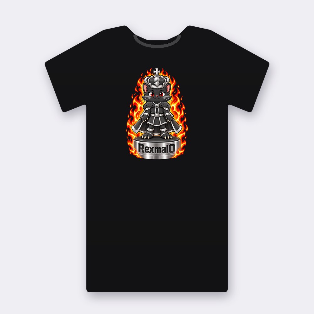 KC Chess RexmalO T-shirt – black street art T-shirt