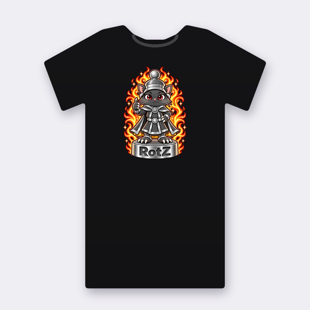 KC Chess RotZ T-shirt – black street art T-shirt
