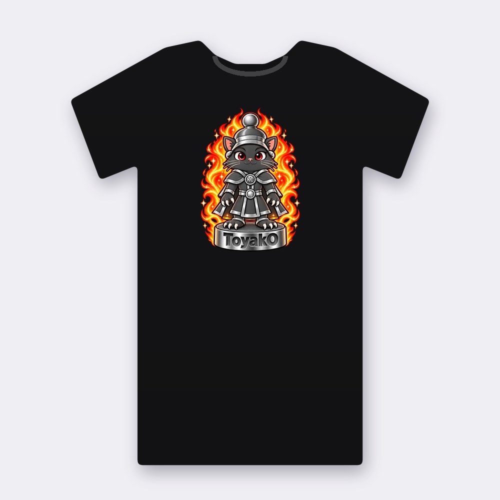 KC Chess ToyakO T-shirt – black street art T-shirt