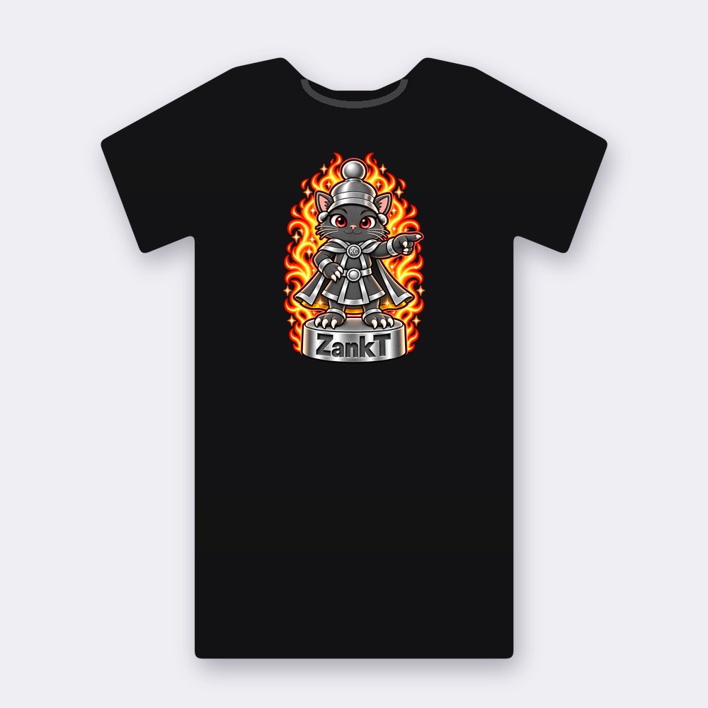 KC Chess ZankT T-shirt – black street art T-shirt