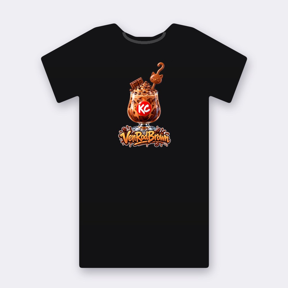 KC Drink VenRodBrown T-shirt – black street art T-shirt