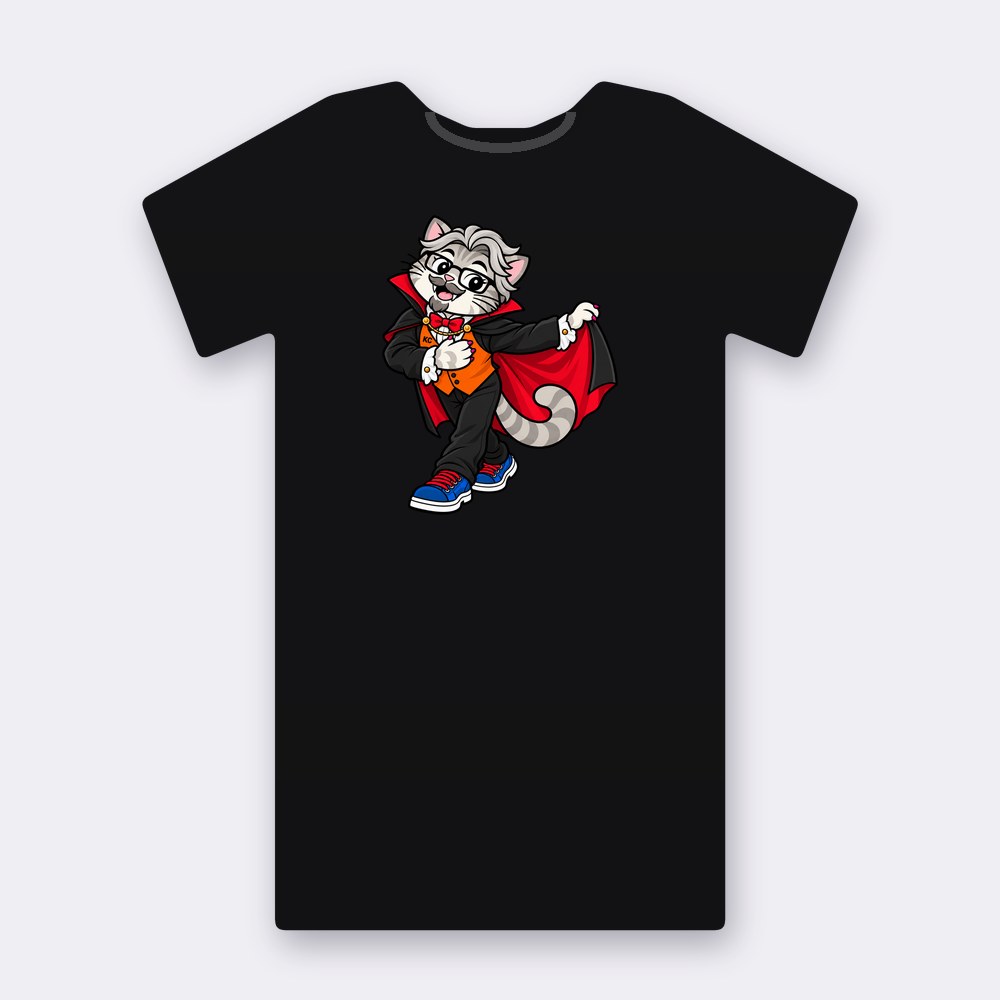 VenRod the vampire T-shirt – black street art T-shirt
