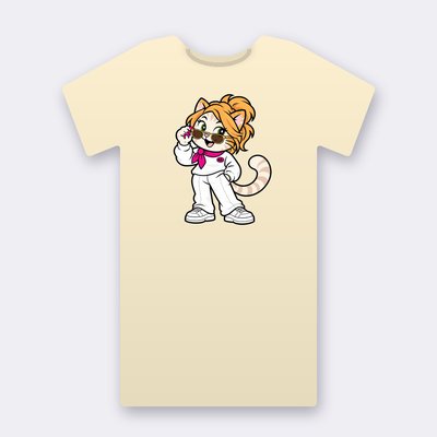 DeeNice from the Klitty Crew – natural Klitty Crew T-shirt