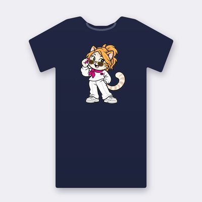 DeeNice from the Klitty Crew – navy Klitty Crew T-shirt