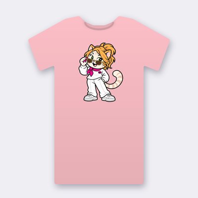 DeeNice from the Klitty Crew – pink Klitty Crew T-shirt
