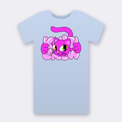 Baby blue Klitty Crew T-shirts