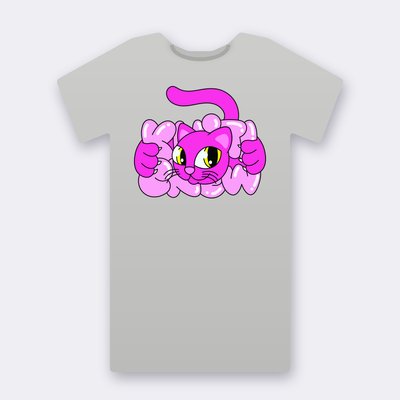 Heather grey Klitty Crew T-shirts