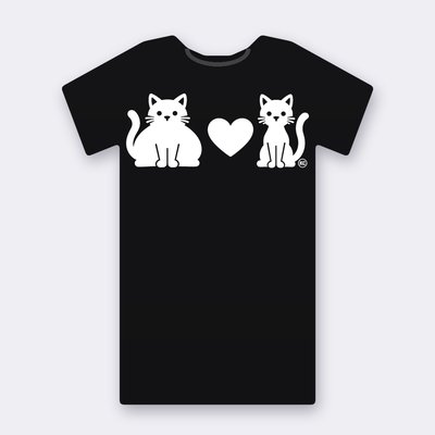 KC Big & Little Cat T-shirt