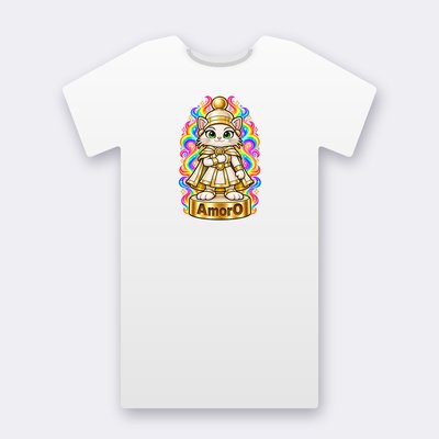KC Chess AmorO – white Klitty Crew T-shirt