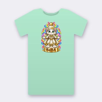 KC Chess BellA – mint Klitty Crew T-shirt
