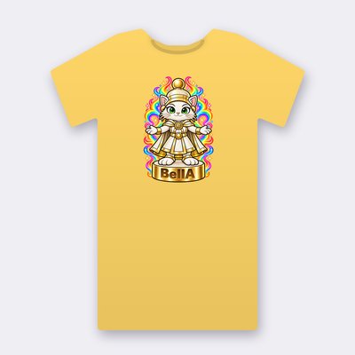 KC Chess BellA – yellow Klitty Crew T-shirt