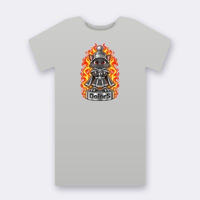 KC Chess DolorS – heather grey Klitty Crew T-shirt