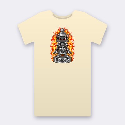 KC Chess DolorS – natural Klitty Crew T-shirt