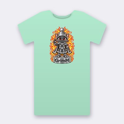 KC Chess GrimM – mint Klitty Crew T-shirt