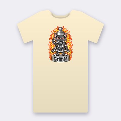 KC Chess GrimM – natural Klitty Crew T-shirt