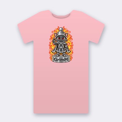 KC Chess GrimM – pink Klitty Crew T-shirt