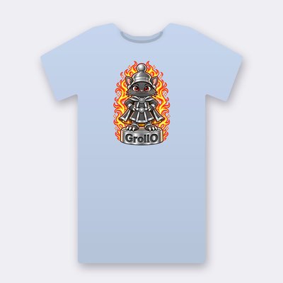 KC Chess GrollO – baby blue Klitty Crew T-shirt