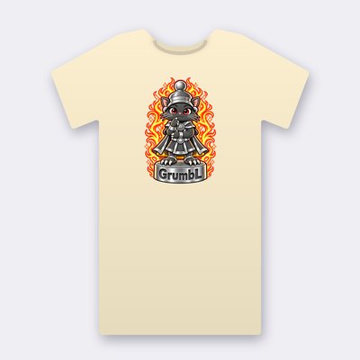 KC Chess GrumbL – natural Klitty Crew T-shirt