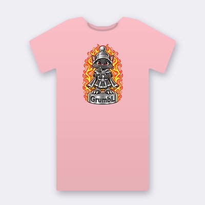 KC Chess GrumbL – pink Klitty Crew T-shirt